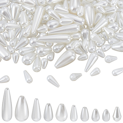 10 подвески из искусственного жемчуга из АБС-пластика, слеза