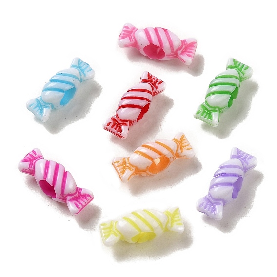 Непрозрачный акрил европейского бисера, ремесла стиль, конфеты