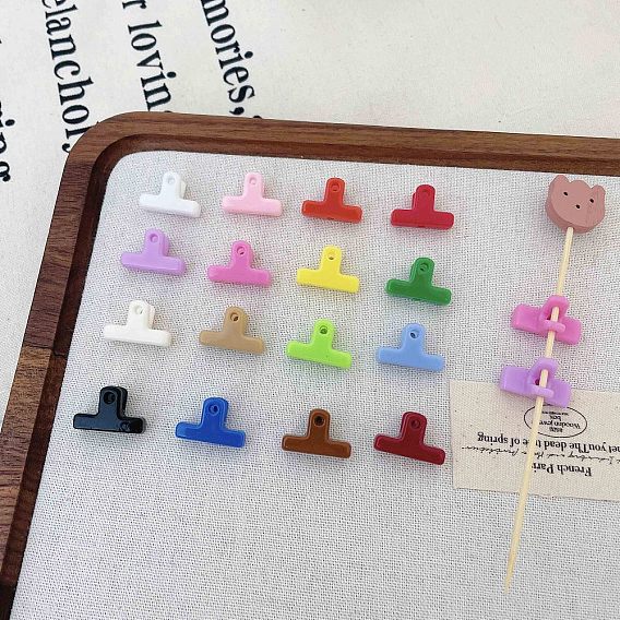 Opaque Acrylic Beads, Clip