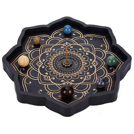 2 шт. 2 стили держатель для курильницы из латуни и сосны, домашний офис чайхана дзен буддийские принадлежности, лотос