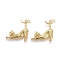 Brass Pendants, Cadmium Free & Lead Free, Long-Lasting Plated, with Jump Rings, Cat Shape Charm