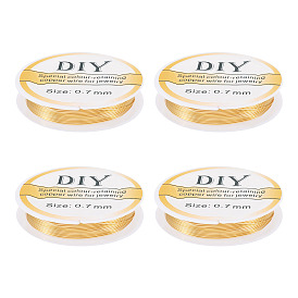 4 катит медную проволоку, круглая бисерная проволока для изготовления украшений, долговечный