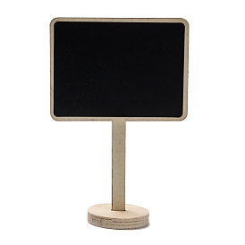 Rectangle Boxwood Mini Chalkboard Signs, with Support Easels, for Wedding & Birthday Party Decoration