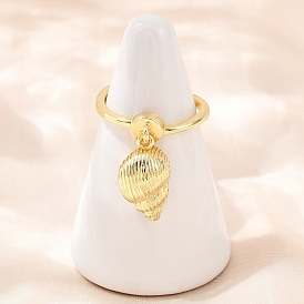 Латунные регулируемые кольца для пальцев, золотые