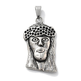 304 Stainless Steel Pendants, Jesus Charm