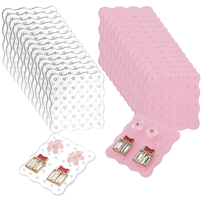 30 шт. 2 цветная акриловая демонстрационная доска для сережек, держатель органайзера для сережек, для хранения сережек, квадратный