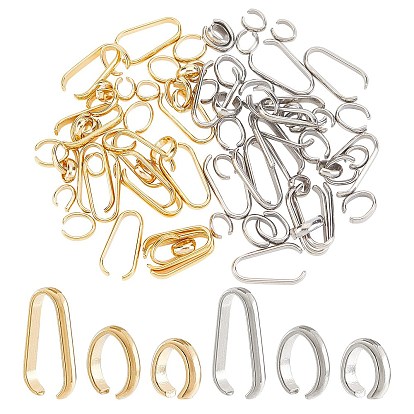 84Pcs 6 Style 304 Stainless Steel Quick Link Connectors, Linking Rings