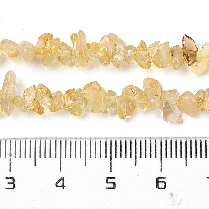 Natural Citrine Chip Beads Strands