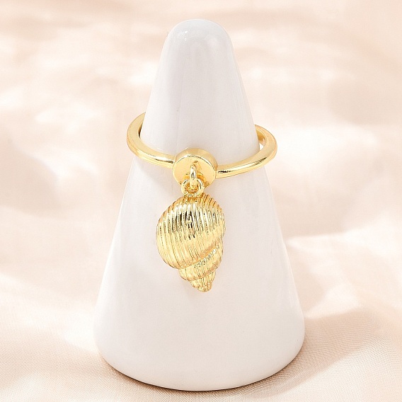 Латунные регулируемые кольца для пальцев, золотые