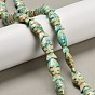 Synthetic Turquoise Beads Strands, Fish, Dyed, Spray Painted