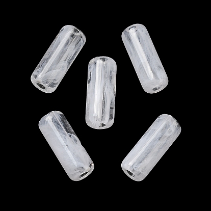 Abalorios de acrílico transparentes, columna