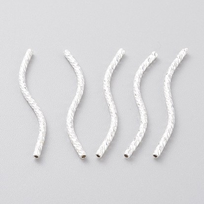 Бисера латунной трубки, долговечный, изогнутые бусины