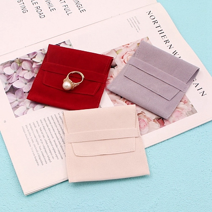 Velvet Envelope Pouches for Jewelry, Square