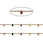 Colorful Enamel Triangle Charml Chains, with 304 Stainless Steel Findings, Soldered, with Spool