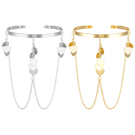 2 шт. 2 цвета железные браслеты-манжеты на плечо для женщин