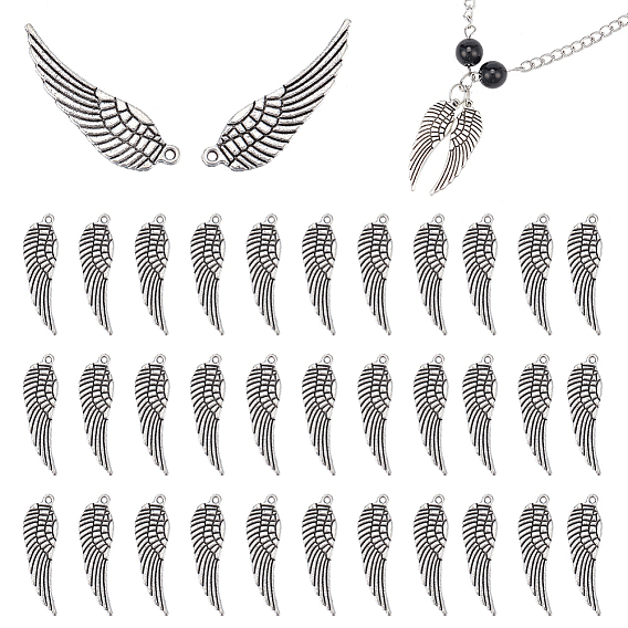 80 шт. Подвески из сплава в тибетском стиле, крыло