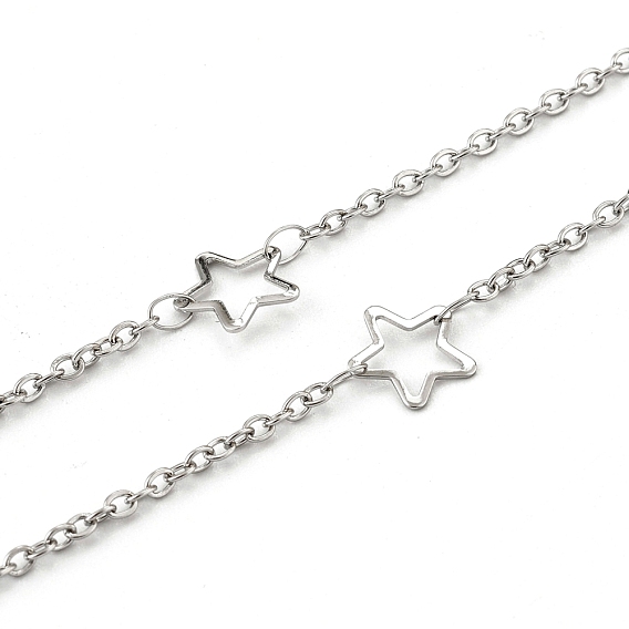 304 кабельные цепи из нержавеющей стали, со звездообразными звеньями 201 из нержавеющей стали, пайки, с катушкой