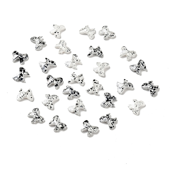 Spot Pattern Resin Cabochons, Nail Art Decoration Accessories, Bowknot