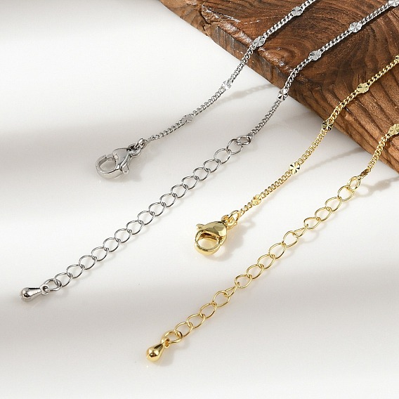 Латунные дисковые витые цепочки ожерелья, долговечный, стойки покрытие, без свинца и без кадмия