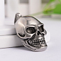 Retro 316 Surgical Stainless Steel Skull Pendants, 47.5x25x19mm, Hole: 6.5x11mm