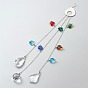 Crystal Glass Suncatcher Chakra Colors Ceiling Chandelier Ball Prism, Window Hanging Ornament