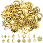 64 шт 16 стили подвески из цинкового сплава в тибетском стиле, античное золото 
