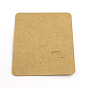 Rectangle Shape Cardboard Earring Display Cards, 70x50x0.5mm