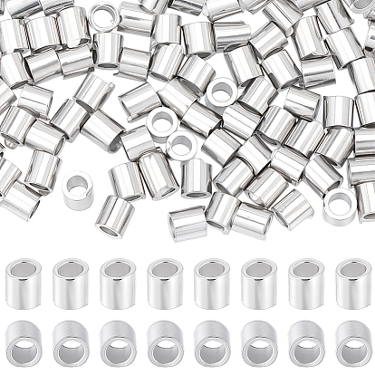 100 шт. родиевое покрытие 925 бусины-разделители из стерлингового серебра, колонка