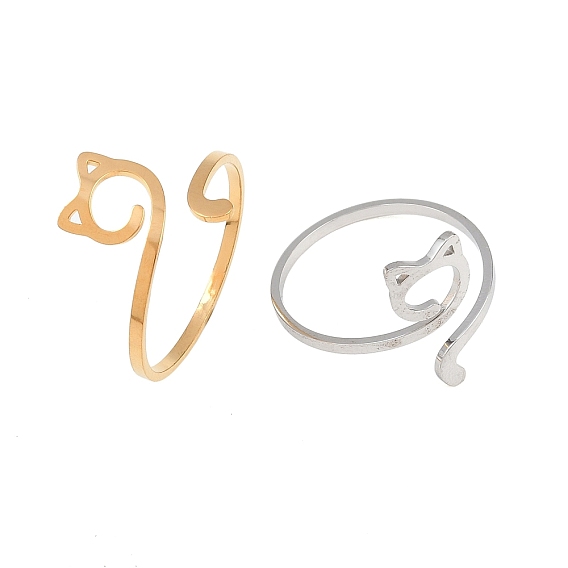 304 открытые кольца манжеты из нержавеющей стали, форма кошки