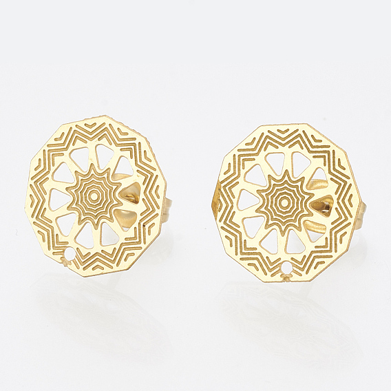 304 Выводы серьги из нержавеющей стали шпилька, с петлей, плоско-круглые