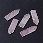 Natural Rose Quartz Beads, No Hole/Undrilled, Arrow