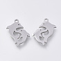 201 Stainless Steel Pendants, Laser Cut Pendants, Dolphin
