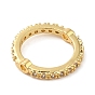 Brass Micro Pave Cubic Zirconia Bead Frame, Cadmium Free & Lead Free, Ring