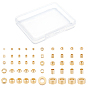 60Pcs 10 Style Brass Beads, Long-Lasting Plated, Column