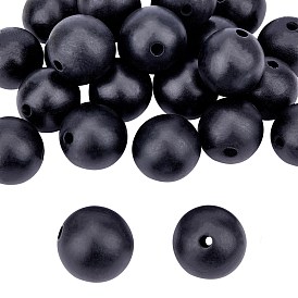 Des perles en bois naturel, perles d'espacement en bois rondes en vrac pour la fabrication artisanale, sans plomb