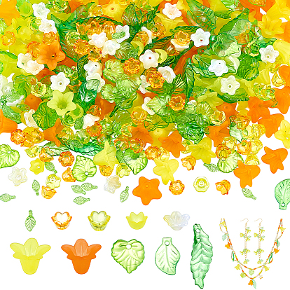 420 наборы для поиска ювелирных изделий своими руками, включая акриловые подвески и колпачки для бусин