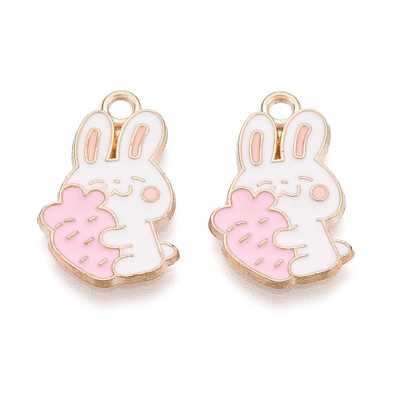 Подвески из сплава и эмали, кролик, без кадмия и без свинца