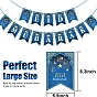 Ramadan Kareem Paper Hanging Swirl Decorations, with Eid Mubarak Banner, for Home, Party Supplies, Moon & Star Pattern