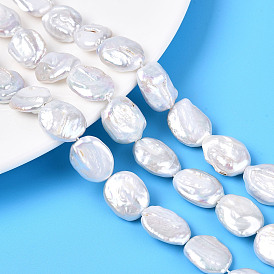 Натуральный жемчуг в стиле барокко кеши, зарождающаяся жемчужина, овальные