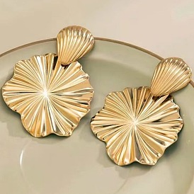 Сплав мотаться серьги стержня, массивный цветок в форме ракушки