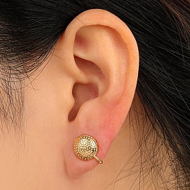 Латунные полукруглые серьги-манжеты, без кадмия, без никеля и без свинца