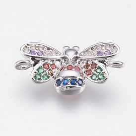 Латунные микро проложить кубических ссылки циркония, насекомое, красочный