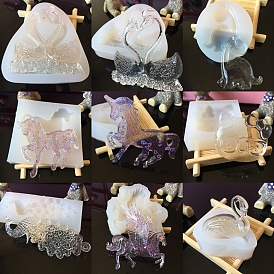 Силиконовые формы, формы для литья смолы, для уф-смолы, эпоксидная смола, белые