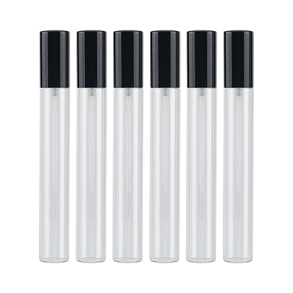 Пустые переносные стеклянные баллончики с распылителем, распылитель мелкого тумана, с пылезащитным колпачком из полипропилена, многоразовая бутылка