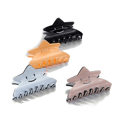 2шт. заколки-коготки из ацетата целлюлозы, аксессуары для волос для женщин и девочек, звезда