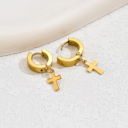 Стильные 201 классические серьги-кольца из нержавеющей стали