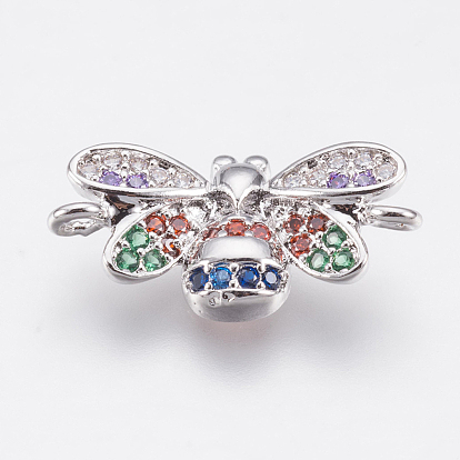 Латунные микро проложить кубических ссылки циркония, насекомое, красочный