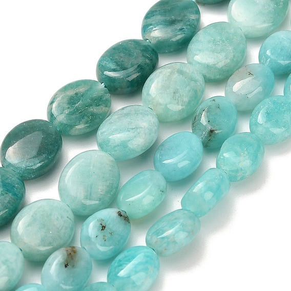 Природных амазонит бисер нитей, форма яйца