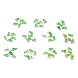 11шт. прозрачные акриловые цветочные подвески