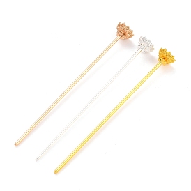 Alloy Hair Stick Findings, Vintage Decorative for Hair Diy Accessory, Flower